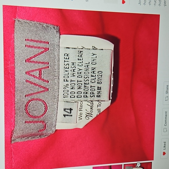 Jovani Barbiecore Ruched Rhinestone/Sequined Embellished Strapless Mini Dr… - Picture 5 of 5